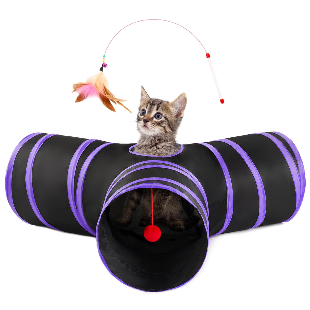 Love's cabin tunel gato tres vias: estimula curiosidad y ejercicio diario.