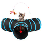 Love's cabin tunel gatos 3 vías plegable para juego interior.