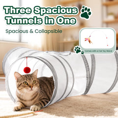 Love's cabin túnel para gatos plegable, compacto, ideal para viajes y guardado