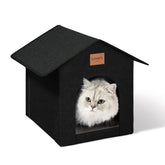 Love's cabin: casa de exterior para gatos impermeable y estable para invierno