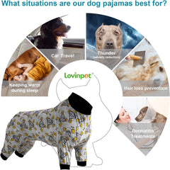 LovinPet pijama de tela suave para perros grandes, piel sensible y suave comodidad.