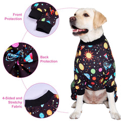 LovinPet pijama para perro grande, ajuste elastico, fácil de vestir.
