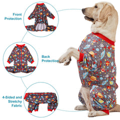 LovinPet Pijamas para Perro Grande, tela ligera, ideal para uso diario