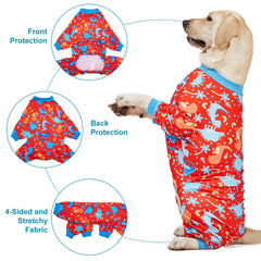 LovinPet Pijama de uso diario, mezcla de algodón y poliéster suave.