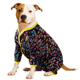 LovinPet pijama para perro grande en azul con diseño pullover, cómodo para diario.