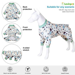 LovinPet Pitbull estampado dinosaurios, diseño cómodo para jugar