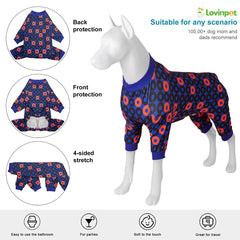 LovinPet PJS con ajuste cómodo para perros de pelaje corto