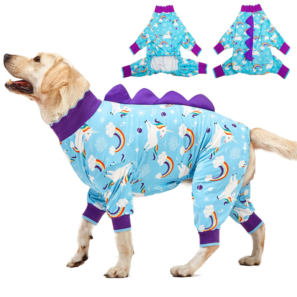 LovinPet pjs XXL para perros con estrellas arcoíris, cómodo para descanso diario
