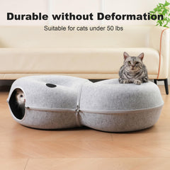 LovIntry túnel gato resistente soporta gatos de hasta 30 libras.