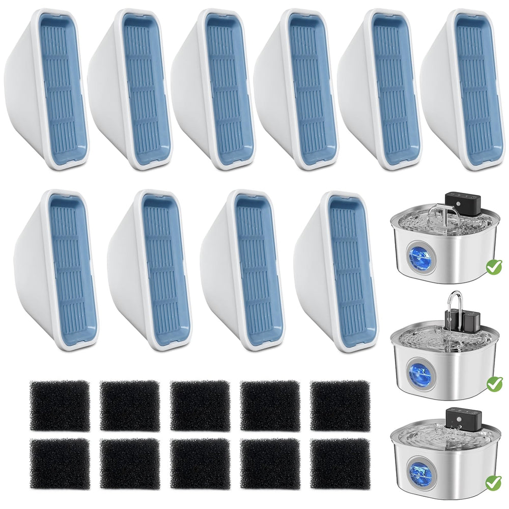 Filtro de agua para gatos LUBERDUSH, mejora purificación y sabor.