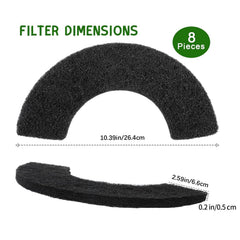 Lubise filtro compatible con LR4, ajuste preciso sin huecos para filtración ideal.