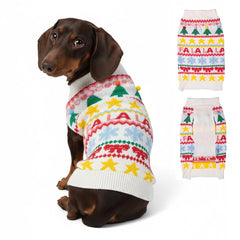 Lubot sudadera navideña para perro pequeño, enfoque frontal, mantiene cálido durante paseos invernales.