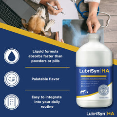 LubriSynHA vertido en comida facilita dosis diarias para articulaciones