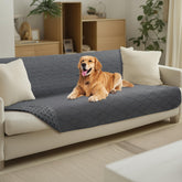 Luciphia cubrecama impermeable para perro gris protege muebles y evita manchas.