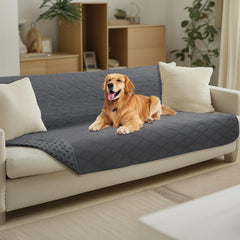 Luciphia cubrecama impermeable para perro gris protege muebles y evita manchas.