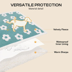 Luciphia manta impermeable para muebles, enfoque azul, ideal para sofás y camas