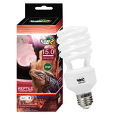 LUCKY HERP 26W UVB 15.0, lámpara desierto frontal para reptiles