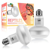LUCKY HERP lampara calor intenso 75W con foco de baño cálido para reptiles.