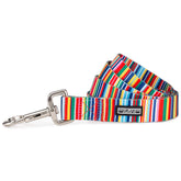 Correa Lucky Love Dog con patrón arcoiris hippie mediano para paseos con estilo