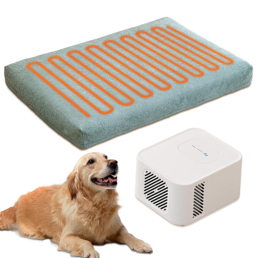 Lucky Tom cama para mascotas con enfriamiento y almohadilla de agua, descanso fresco