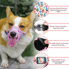 LUCKYPAW bozal tamaño L rosa pastel con ajuste seguro para entrenamiento.