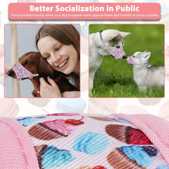 LUCKYPAW bozal para visitas veterinarias o peluquería cómodo y transpirable.