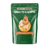LuckyQworms gusanos de harina secos para aves, nutrición proteica para plumas saludables.