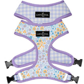 Lucy & Co arnés reversible para perros, vista frontal; cómodo y seguro para paseos diarios.