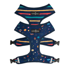 Lucy & Co Space Doodle: arnés reversible para paseos cómodos y seguros