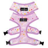 Lucy & Co. arnés reversible para perro (frente) con unicornio mágico, comodidad para paseos diarios.