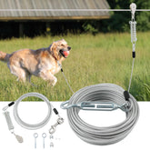 LUFFWELL cable principal 100 ft para perros, libertad al aire libre segura.