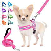 Arnés Lukovee para perro pequeño con ajuste cuello-pecho, paseo cómodo.