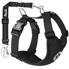 Lukovee Cinturón Perro Auto con Clip Doble para seguridad en viajes