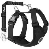 Lukovee cinturón para perros en coche con clip doble, seguridad en cada viaje