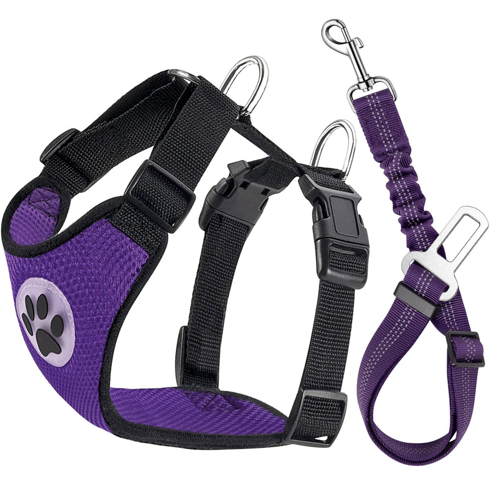 Lukovee cinturón de seguridad para perros en coche con ajuste seguro