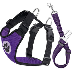 Lukovee cinturón de seguridad para perros en coche con ajuste seguro