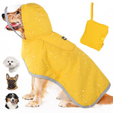 Lukovee capa de lluvia para perro con ajuste cómodo en todas las tallas