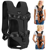 Mochila frontal Lukovee para perro, vista frontal y cómoda para paseos.