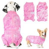 Lukovee Recovery Suit para perros con cierre trasero para vestir con facilidad.