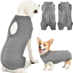 Lukovee Recovery Suit: ajuste-seguro para perros, comodidad durante la recuperación.