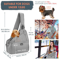 Lukovee Sling con bolsillos y cremallera para snacks y llaves