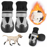 Lukovee zapato para perro con forro de pelo cálido, confort óptimo en frío