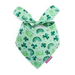 Bandana LunaMarie de lujo en poliéster, doble capa, ideal para perros activos.