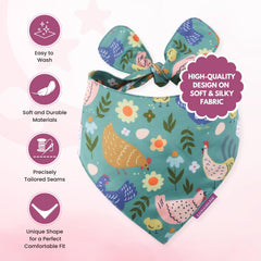 LunaMarie Bandana ajuste seguro para cuello, ideal para razas pequeñas.