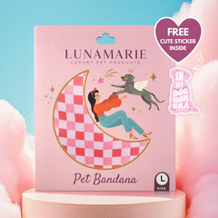 Bandana LunaMarie de doble capa en poliéster, Rebel, tamaño pequeño, resistente para aventuras diarias.