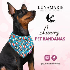 Bandana LunaMarie de doble capa con forma sushi, perfecta para eventos