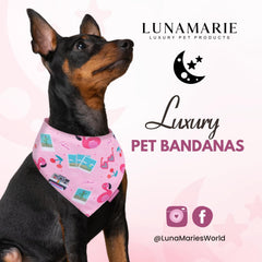 Bandana LunaMarie poliéster suave, cómodo para uso diario.
