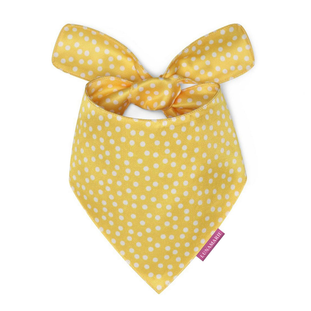 LunaMarie bandana puntos brillantes para perro, estilo diario y comodidad.