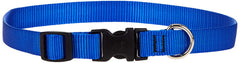 Collar LupinePet Basics azul, ajuste de 13-22 pulgadas para perros medianos y grandes