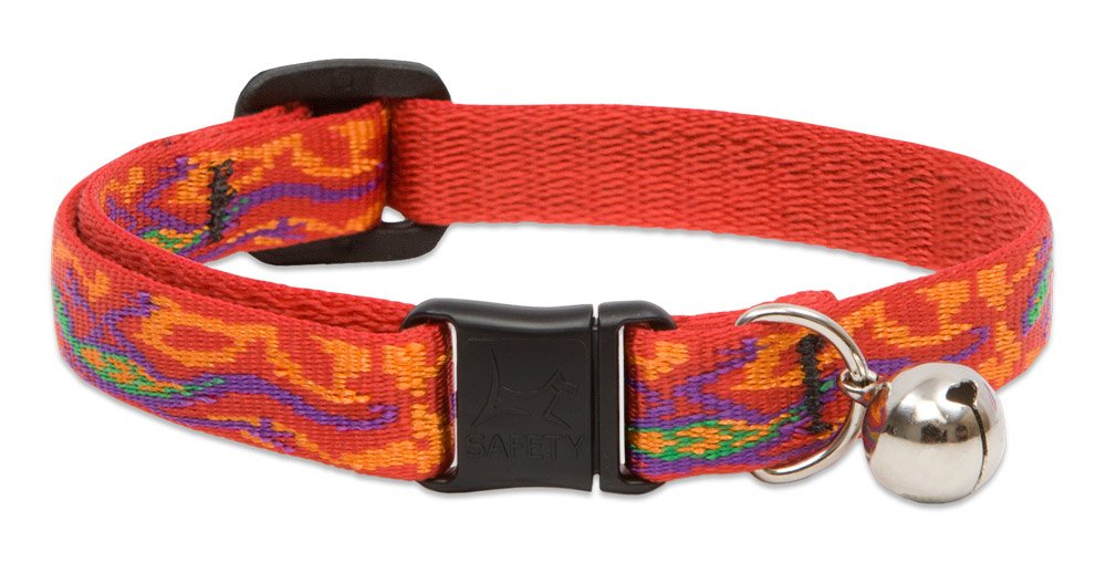 Collar LupinePet Originals Gecko para gato de 0,5 pulgadas, cómodo y ajustable.